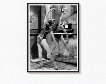 Audrey Hepburn Ballet Print, Vintage schwarz-weiß-Fotografie (digitaler Download)