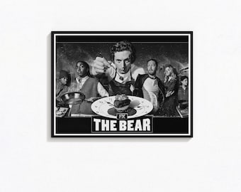 The Bear TV Show Poster, Black and White Chef Print (Digital Download)
