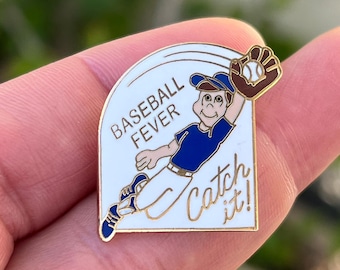Honkbalkoorts: vang het! - Gouden afwerking reversspeld