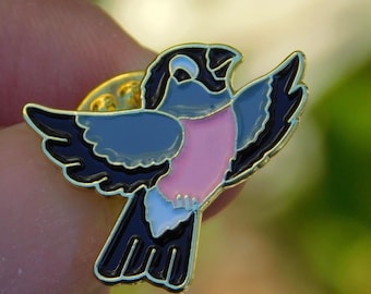 Goudvink (vogeltje) – reversspeld