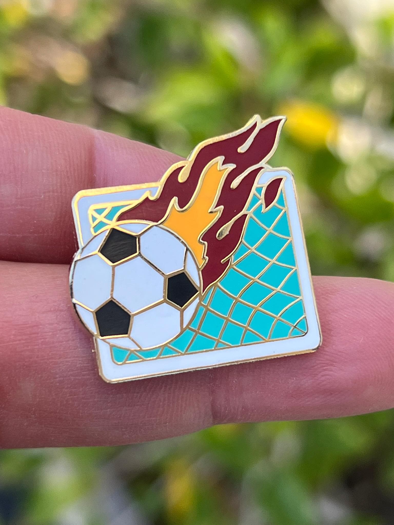 Soccer Flame – Lapel Pin - Etsy