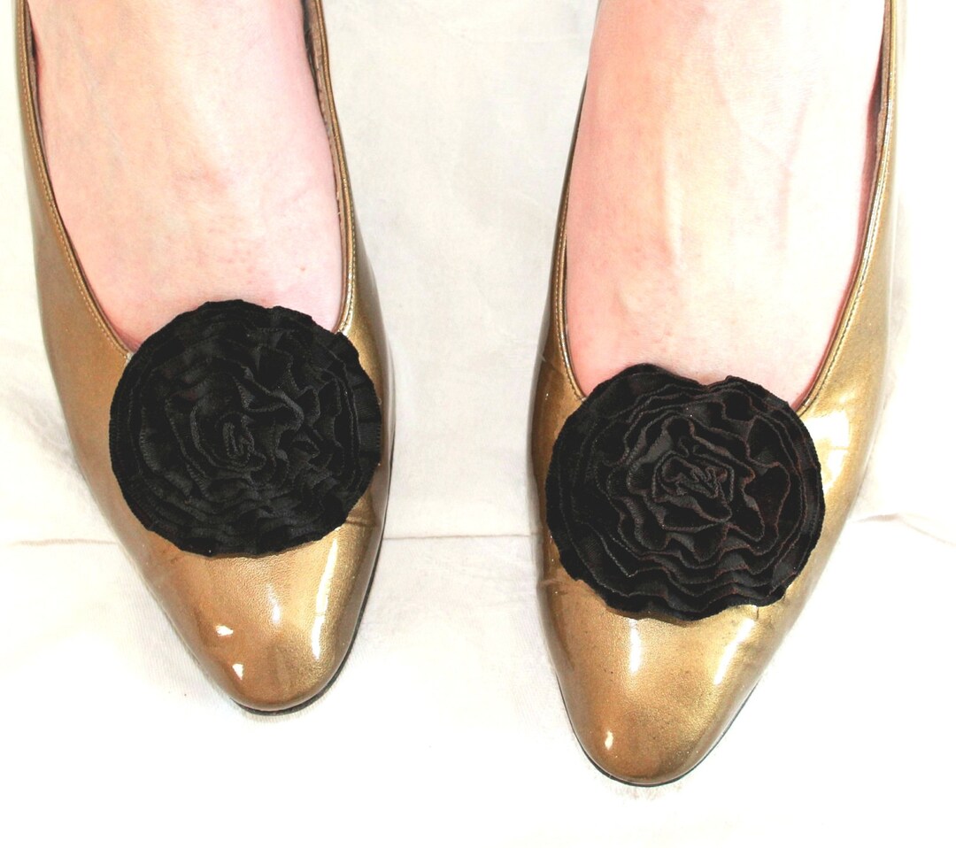 Patent Leather Flat Shoes With Bows / 1950s Fancy Dressy Etsy