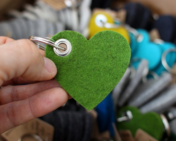 Heart shaped hotsell key ring
