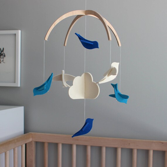 Móvil de cuna para bebés, Móvil mínimo para bebé, Regalo de baby shower,  Decoración de habitación para niños, Regalo único para bebés, Móvil de  nubes, Móvil moderno para guardería -  México