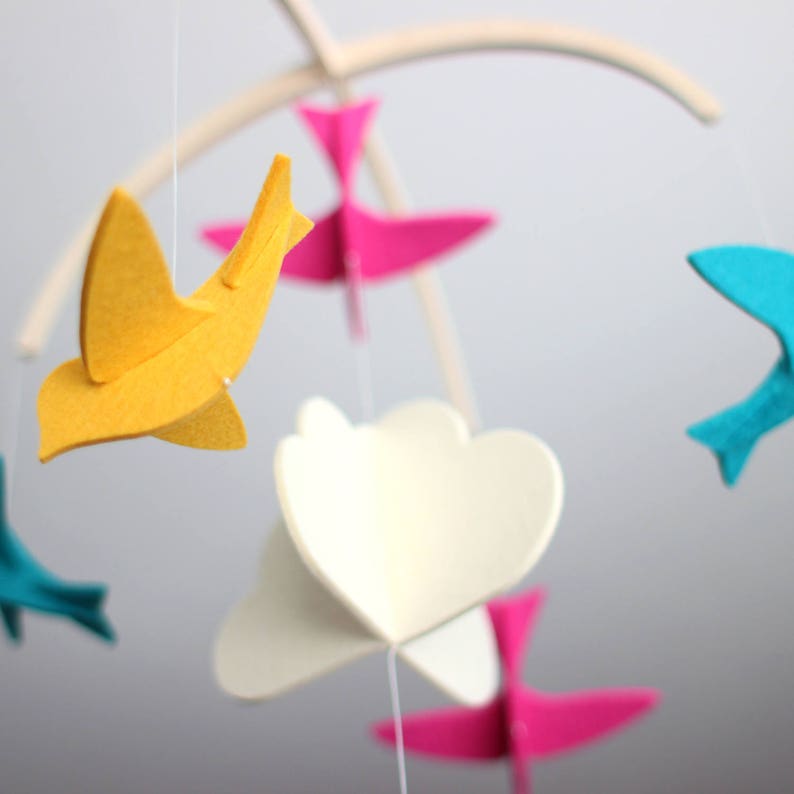 Baby Crib Mobile Modern Nursery Baby Mobile Unique Mobile Etsy