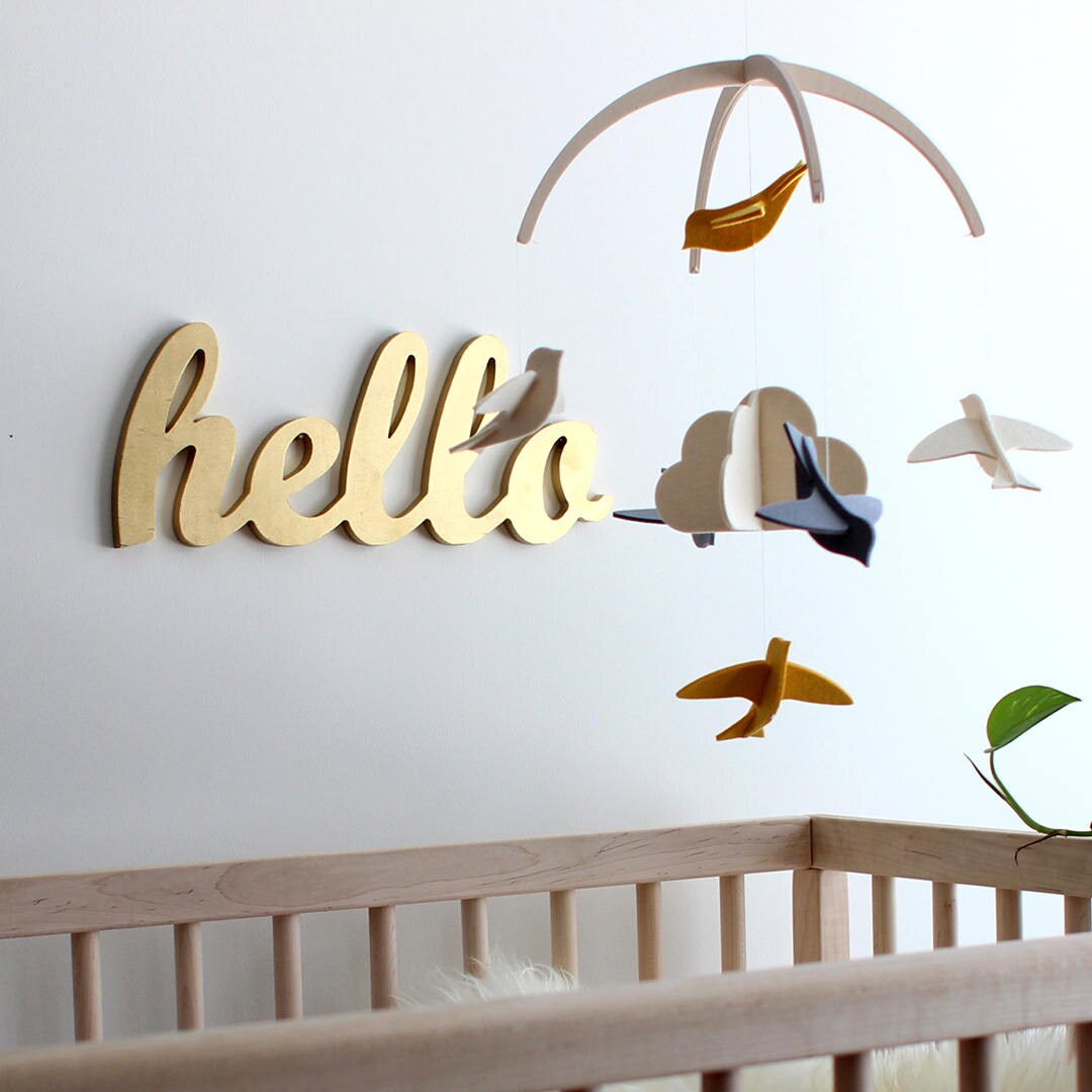 Modern Nursery Mobile New Baby Mobile Crib Mobile for Baby Etsy