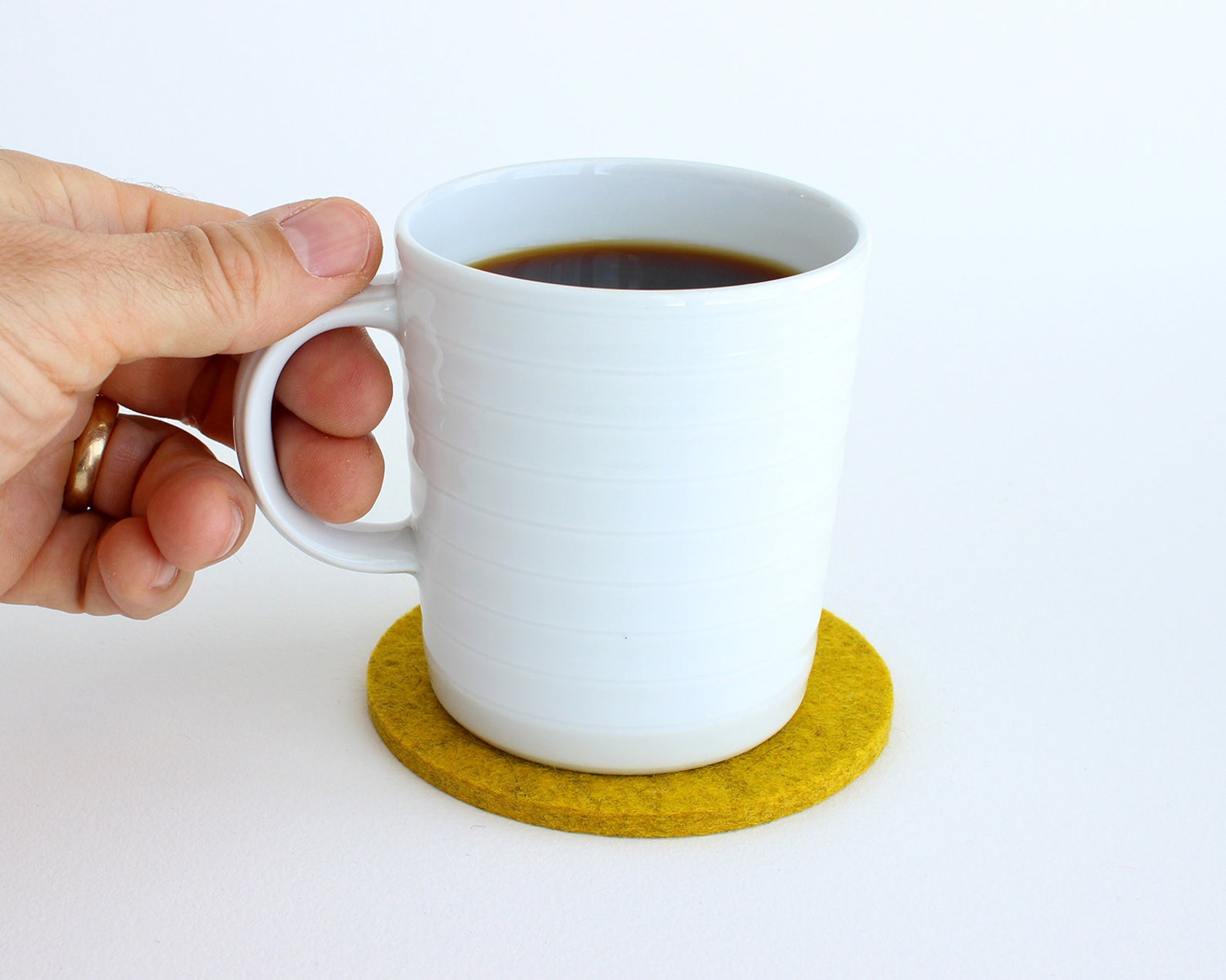 Felt Coasters Set Drink Coaster Felted Coaster Sets Bar Etsy