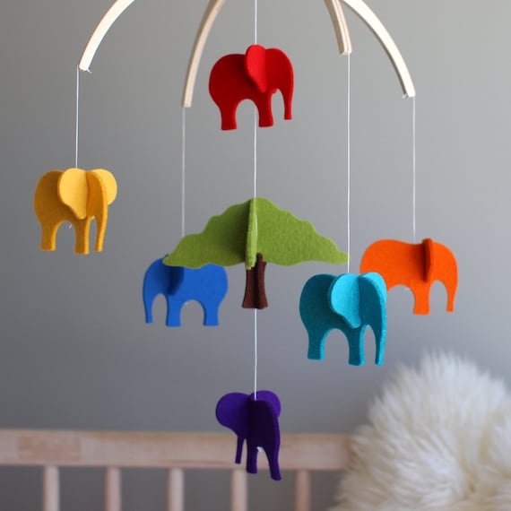 elephant baby mobile
