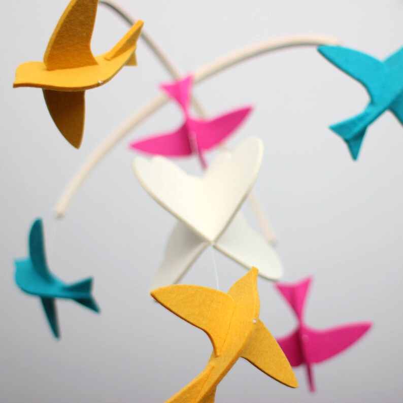 Baby Crib Mobile Modern Nursery Baby Mobile Unique Mobile Etsy