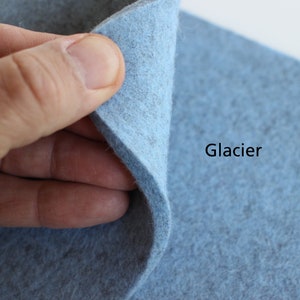 light blue felt plant pad