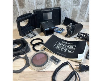 Zenza Bronica ETRS Accessory LotBellows, WLF, Speed Grip, etcUntested