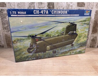 Helicóptero Boeing CH-47A Chinook de Trumpeter a escala 1/72 (SELLADO)