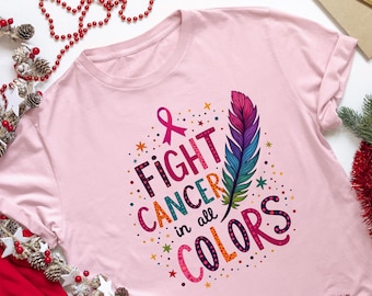Fight Cancer in All Colors, PNG Sublimation products, print products, instant digital downloads