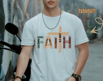 FAITH Bible Verse T-shirt png and svg, Print products, instant digital downloads