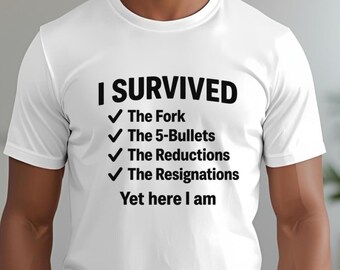 Camiseta Bella Canvas "Sobreviví al cierre del gobierno", regalo para empleados federales.