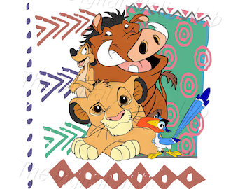 Rey León PNG Clipart: Simba, Timón, Pumba, Zazu (Descarga Digital)