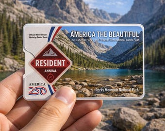 National Park Pass Sleeve, Park-Inspired Design