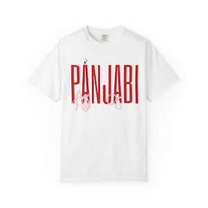 Punjabi Aura Tour T-shirt, Unisex Tee for Diljit Dosanjh Fans, Garment-Dyed Shirt