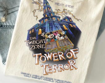 Vintage Retro Tower Of Terror Shirt - Mickey & Friends Twilight Zone Shirt, Rides Shirt, Hollywood Studios Shirt, WDW Trip Tee