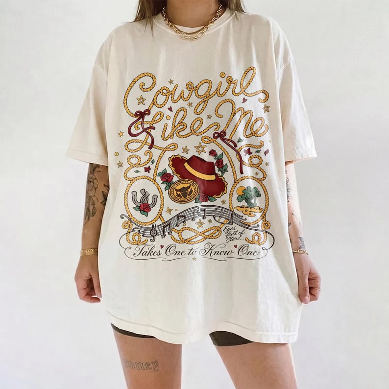 Retro Cowgirl Like Me Comfort Colors Shirt, Jessie Toy Story 5 Shirt, Cowgirl Shirt, Western Country Music Tee, Toy Story Lovers Shirt image 4