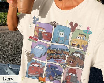 Comfort Colors Radiator Springs Shirt, Lightning McQueen Sally Tow Mater Disney Tee, Pixar Cars Family Shirt, Cars Movie Disneyland Trip