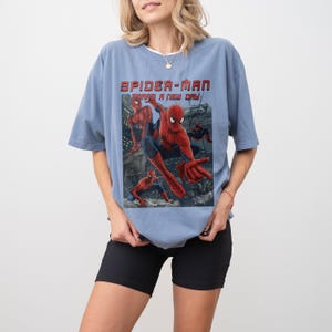 Vintage Amazing Spider-Man Brand New Day Shirt, Retro Marvel Comics Cover Tee, MCU Fan Gift, Marvel Trip Tee, Pink Spiderman Graphic Shirt image 5