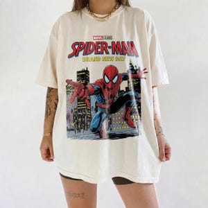 Retro Spider Man Brand New Day Shirt, Tom Holland Spidey Tee, Vintage Superhero Shirt, Marvel Comics Shirt, MCU Fan Gift, Comfort Colors Tee image 5