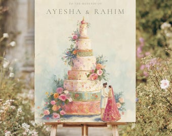 Letrero de bienvenida Mehndi Dholki, cartel de bienvenida para boda india, tablero para ceremonia Mehendi, decoración del sur de Asia, plantilla editable de Canva (descarga digital)