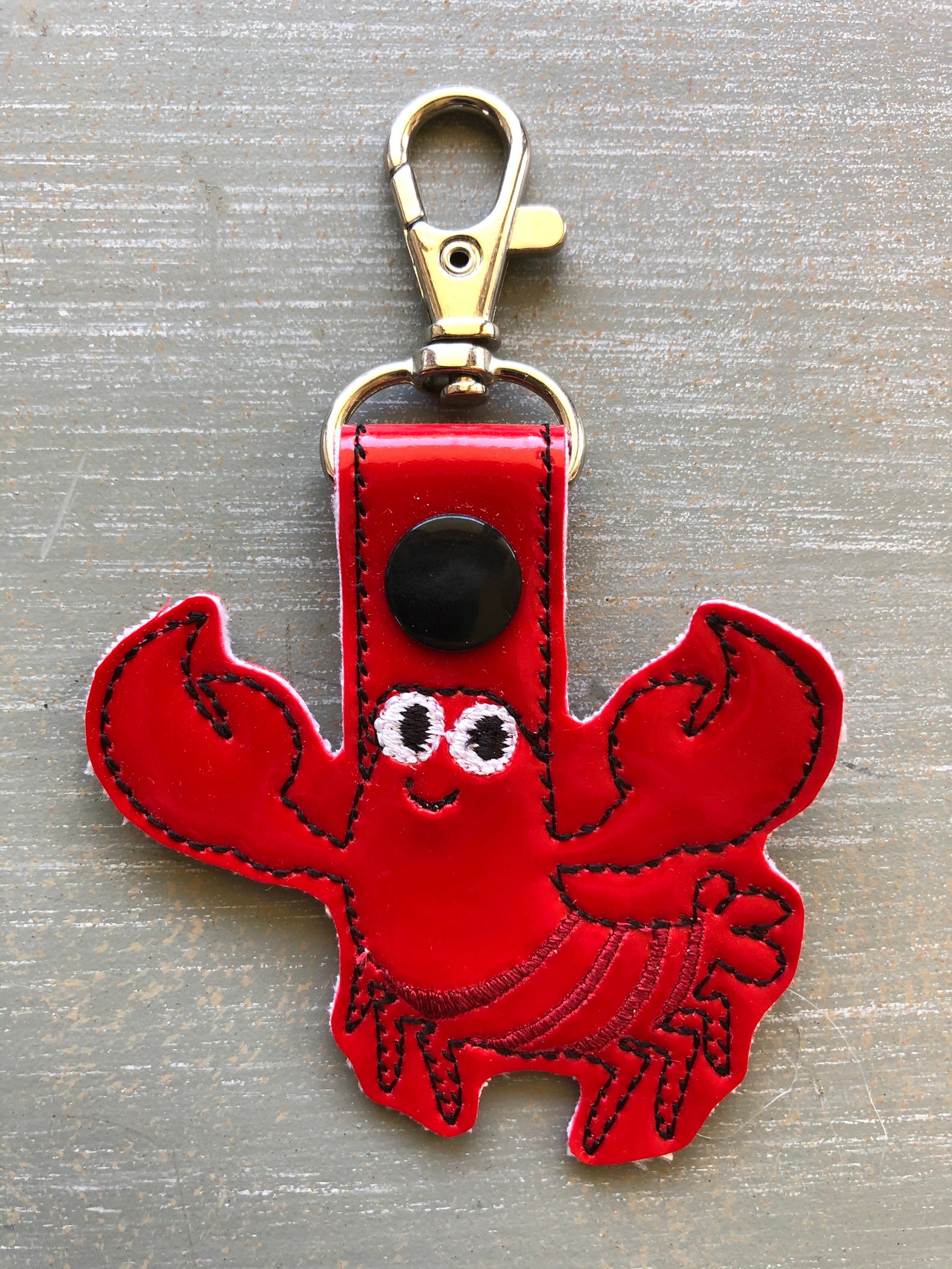 Lobster Snap Tab Keychain Etsy