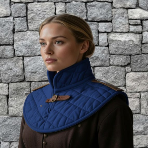 Medieval Padded Cotton Collar – LARP Armor Neck Protection for Ren Faire