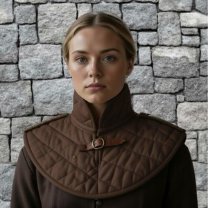 Medieval Padded Cotton Collar – LARP Armor Neck Protection for Ren Faire image 6