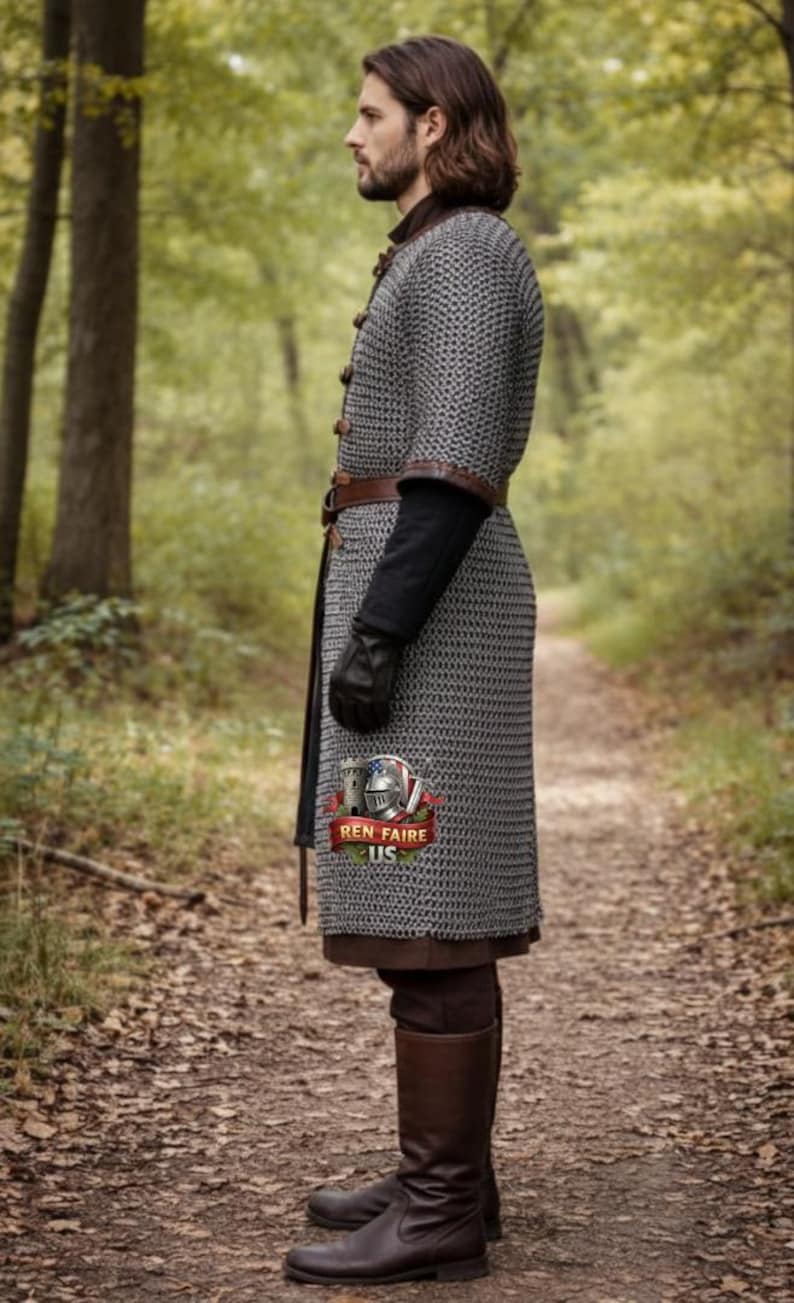 Chain Shirt Under Robe Medieval Chainmail Armor Shirt – 9mm Riveted Rings With Washers - Etsy