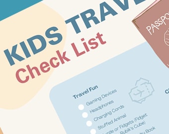 Lista de verificação de viagem para crianças - Permitindo que seus filhos façam as malas para as férias