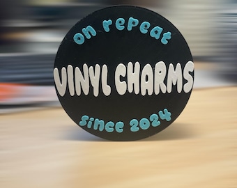 Personalized Record Label Spinner | Custom Vinyl Topper, Record Player Decor