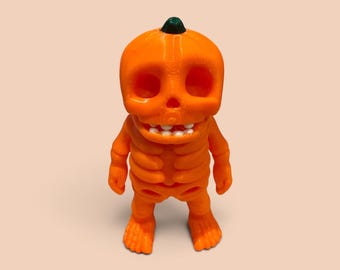 Pumpkin Skeleton Turntable Topper