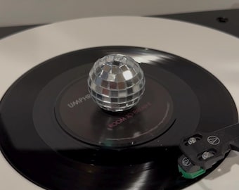 Mini Disco Ball topper for Turntables - 7" Vinyl Records or 45s