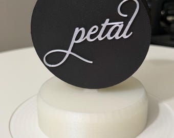 Petal Vinyl Record Topper | Pearl UV Glow Turntable Charm | 3D Printed Record Player Decor | Music Lover Gift