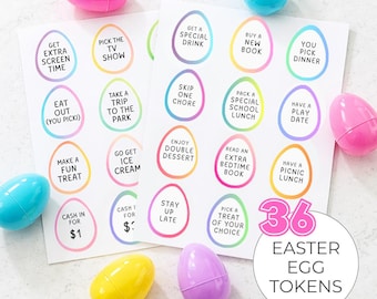 Buoni regalo per le uova di Pasqua – Gettoni sorpresa per la caccia stampabili (download digitale)