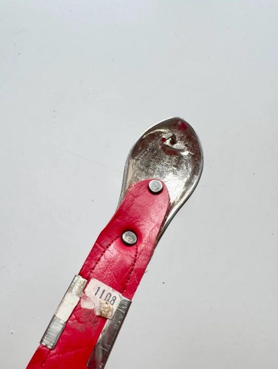 Vintage 1980s Snake Python Head Statement Belt - … - image 4