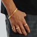 Gold Stack Bracelet and Ring Set for Men's - Etsy