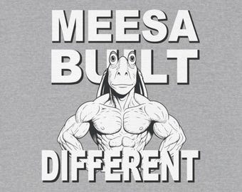 Krugglas Binks Hebeshirt | Meesa Anders Gebaut T-Shirt | Star Wars Jar Glas Parodie Grafik T-Shirt | Lustiges Glas Glas Binks Shirt | Urkomisch