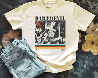 Camiseta da série de TV Demolidor, camiseta retrô do filme, camiseta unissex Comfort Colors
