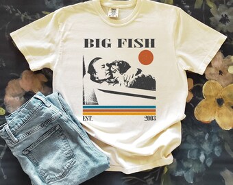 深瀬着用 BIG FISH ムービーTシャツ 2003 Big Fish Movie T-shirt, Retro Film Shirt, Comfort Colors Unisex T