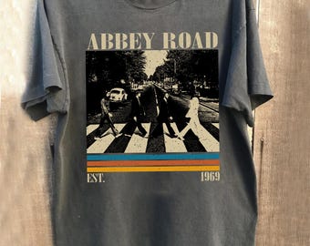 The Beatles Tshirt Abbey Road Crosswalk T-shirt Merchandise T