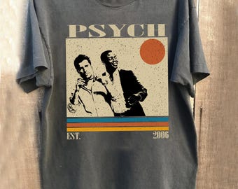 Psych Tv Series T-Shirt, Retro Film Shirt, Comfort Colors Unisex T-Shirt