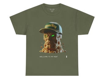Camiseta de los Green Bay Packers con el logo de la cabeza de queso, ropa para fanáticos del fútbol americano