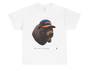 Camiseta del Oso de Fútbol de Chicago, ropa deportiva para fanáticos