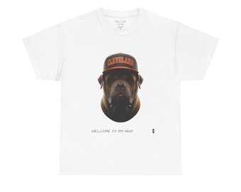 Camiseta de aficionado de los Cleveland Browns, San Bernardo con gorra, camiseta de fútbol americano