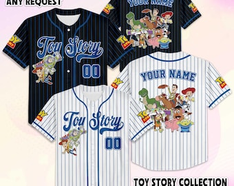 Maillot de baseball Toy Story personnalisé, chemise Toy Story personnalisée Disney, tenue de l'équipe de baseball Disney, cadeau pour fans