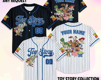 Custom Toy Story Baseball Jersey, Personalized Disney Toy Story Shirt, Disney Baseball Team Outfit, Gift For Fans